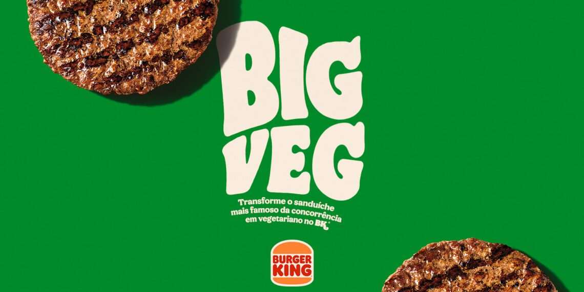 Burger King convida consumidor a montar versão vegetariana de sanduíche da concorrência