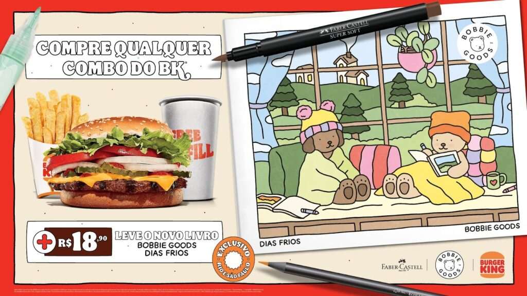 Burger King faz collab com Bobbie Goods e monta loja imersiva em São Paulo