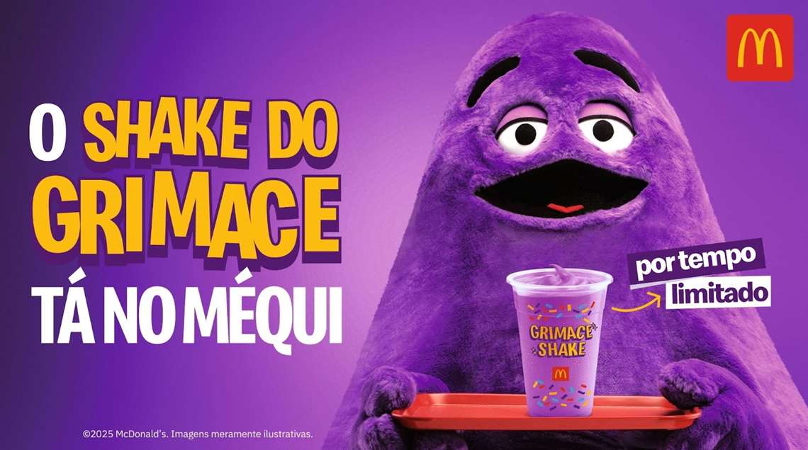 McDonald's relança Grimace em campanha protagonizada pela skatista Rayssa Leal