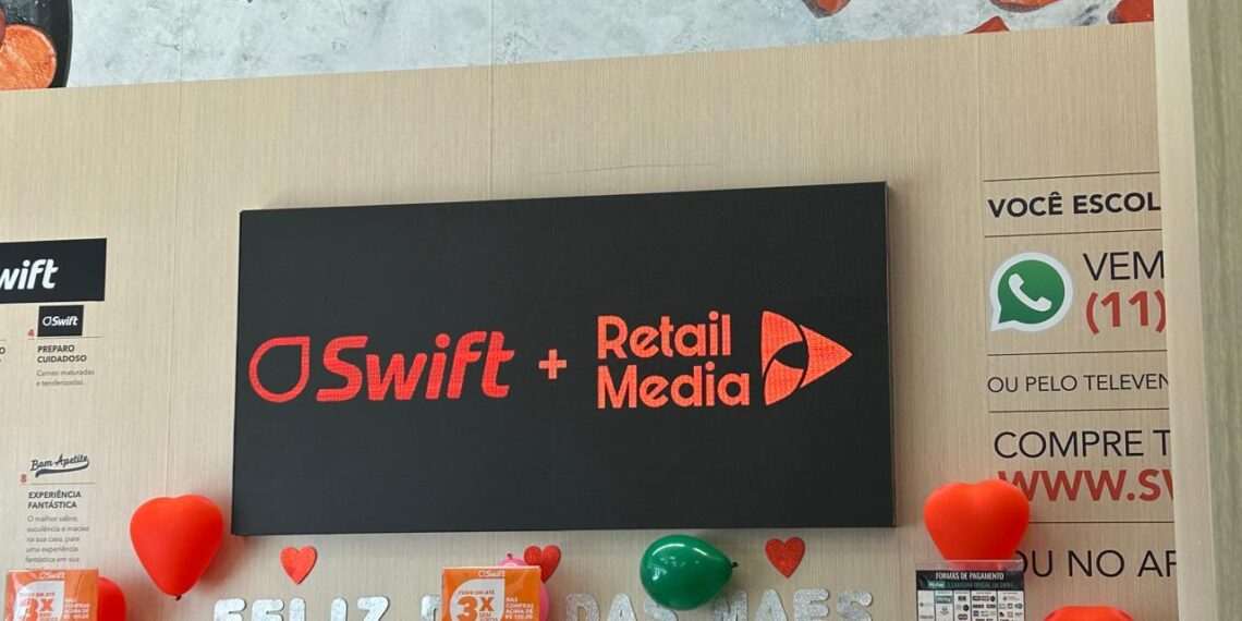 Swift fecha parceria com a Retail Media para integrar mídia física e digital em mais de 200 lojas