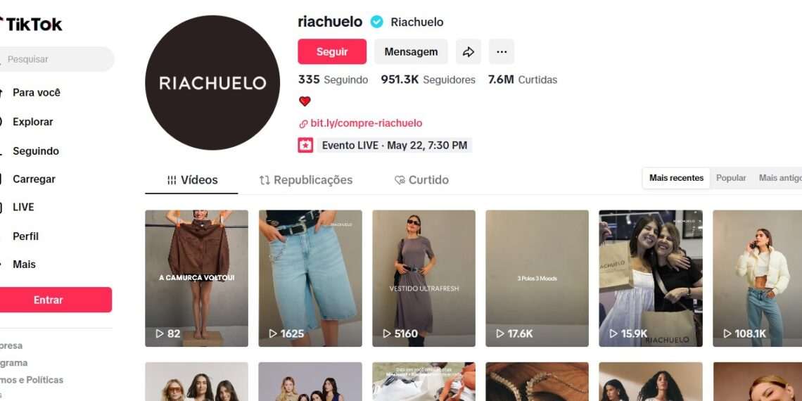 Riachuelo chega ao TikTok Shop com 5 mil itens e foco em promoções e conteúdo ao vivo