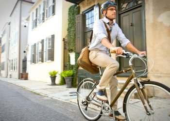 executivo de bicicleta