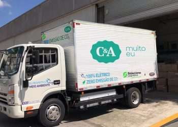 C&A vai usar caminhão elétrico para entregas em lojas de São Paulo