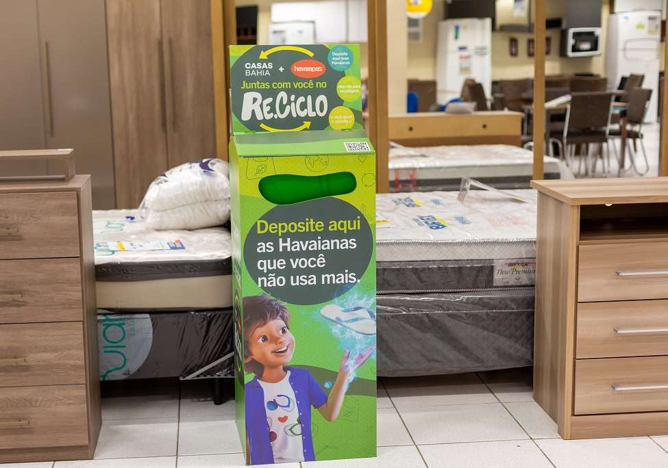 Havaianas se une à Casas Bahia para ampliar programa de reciclagem