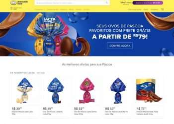 Lacta digitaliza Páscoa e estreia página oficial no Mercado Livre