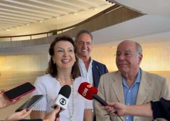 Diana Mondino e Mauro Vieira, chanceleres de Argentina e Brasil - Crédito: Twitter (X) Itamaraty