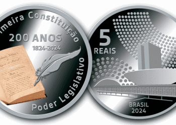 BC lança moeda comemorativa dos 200 anos da Constituição de 1824
