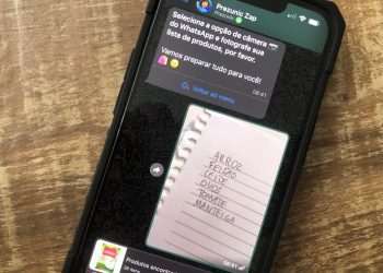 Loja do Prezunic no WhatsApp reconhece lista de compras feita à mão, por voz e fotos de itens