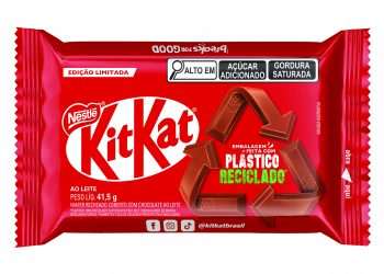 KitKat lança chocolates com embalagens de plástico 100% reciclado