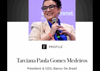 Presidente do BB, Tarciana Medeiros, entra para lista da Forbes de mulheres mais poderosas