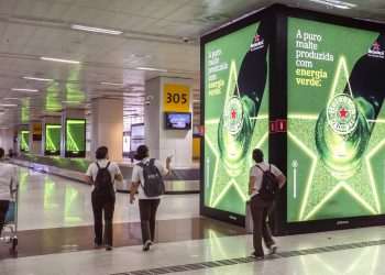 Nove em cada dez pessoas percebem a presença da publicidade nos aeroportos