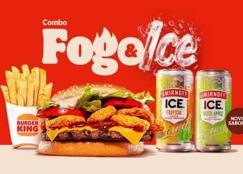 Parceria entre Burger King e Smirnoff Ice possibilita free refil de bebida no Carnaval